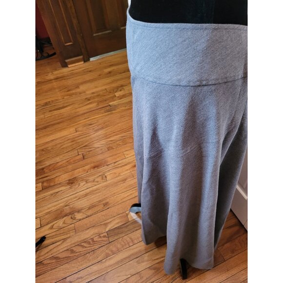 East 5th Gray A Line Midi Skirt Full Riding Skirt 16 Old Money Academia English - Picture 6 of 8